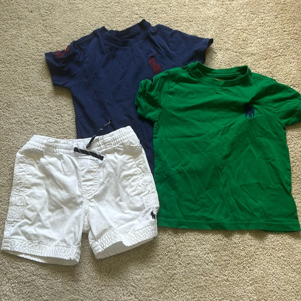 Ralph Lauren boys shirts and shorts size 3T